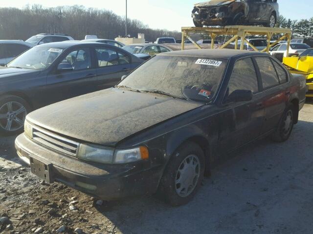 JN1HJ01P7MT557636 - 1991 NISSAN MAXIMA BLACK photo 2