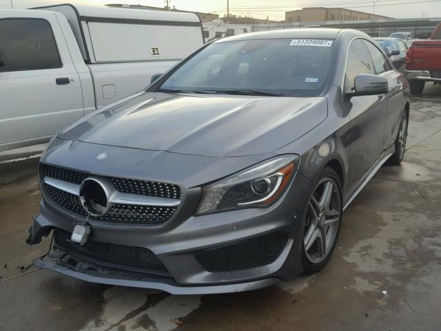 WDDSJ4EB3EN086296 - 2014 MERCEDES-BENZ CLA 250 CHARCOAL photo 2