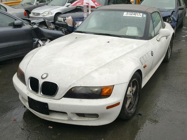 4USCH7322VLE02245 - 1997 BMW Z3 1.9 WHITE photo 2