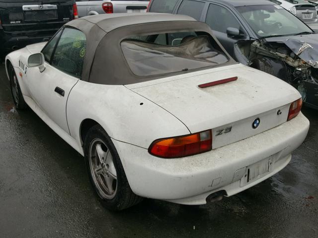 4USCH7322VLE02245 - 1997 BMW Z3 1.9 WHITE photo 3