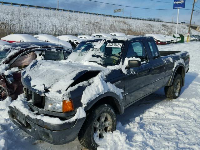 1FTYR14UX5PA46929 - 2005 FORD RANGER SUP GRAY photo 2