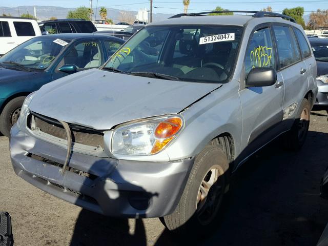 JTEGD20V840011274 - 2004 TOYOTA RAV4 SILVER photo 2