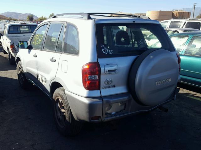 JTEGD20V840011274 - 2004 TOYOTA RAV4 SILVER photo 3