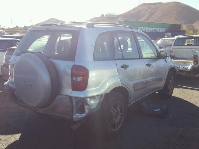 JTEGD20V840011274 - 2004 TOYOTA RAV4 SILVER photo 4