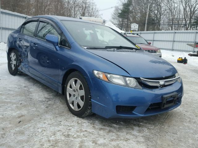 2HGFA16519H366124 - 2009 HONDA CIVIC LX BLUE photo 1