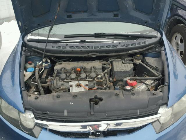 2HGFA16519H366124 - 2009 HONDA CIVIC LX BLUE photo 7