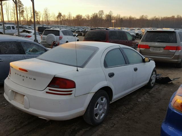 1B3EL36X64N225584 - 2004 DODGE STRATUS SE WHITE photo 4