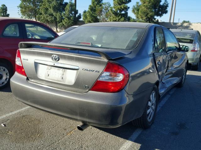 4T1BF30K63U553674 - 2003 TOYOTA CAMRY LE GRAY photo 4