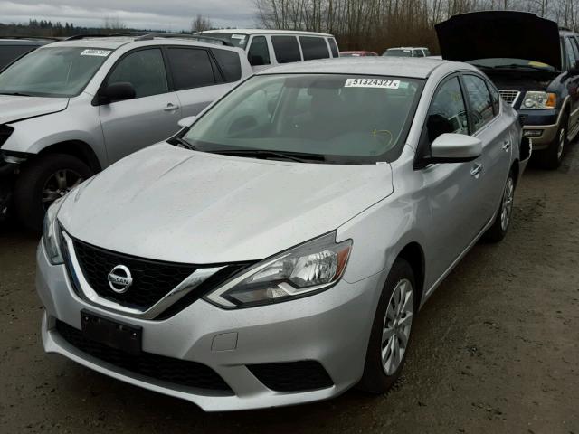 3N1AB7APXGY248651 - 2016 NISSAN SENTRA S SILVER photo 2