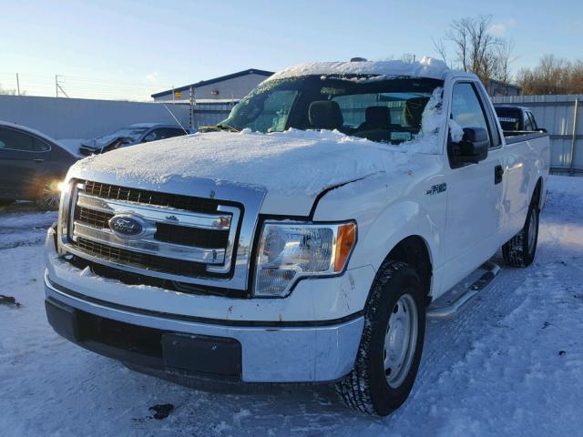 1FTNF1CF6EKD16475 - 2014 FORD F150 WHITE photo 2