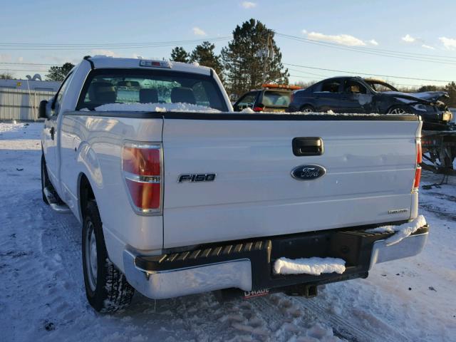 1FTNF1CF6EKD16475 - 2014 FORD F150 WHITE photo 3