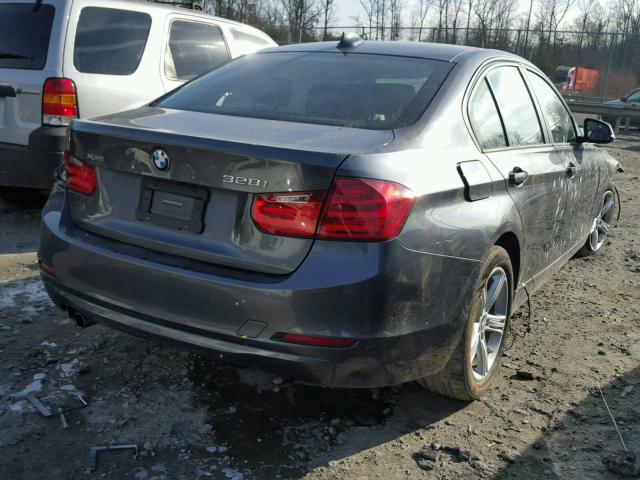 WBA3B3G50FNT19319 - 2015 BMW 328 XI GRAY photo 4