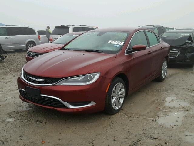 1C3CCCAB4GN106538 - 2016 CHRYSLER 200 LIMITE RED photo 2