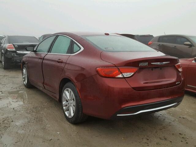 1C3CCCAB4GN106538 - 2016 CHRYSLER 200 LIMITE RED photo 3