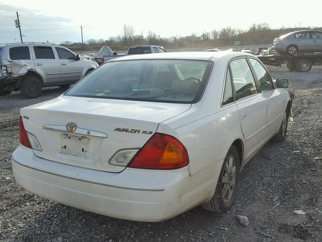 4T1BF28BXYU008597 - 2000 TOYOTA AVALON XL WHITE photo 4