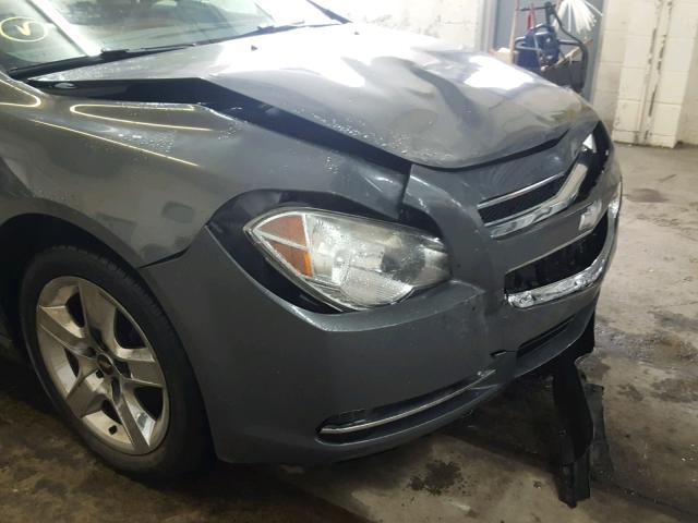 1G1ZH57BX94268122 - 2009 CHEVROLET MALIBU 1LT GRAY photo 9