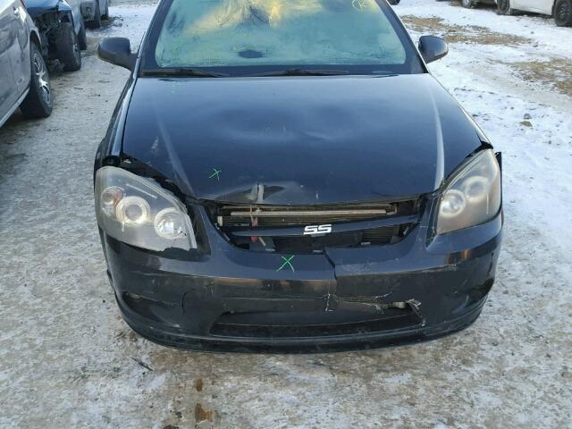 1G1AP18P777196228 - 2007 CHEVROLET COBALT SS BLACK photo 9