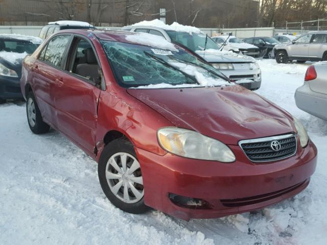 2T1BR30E85C323382 - 2005 TOYOTA COROLLA CE RED photo 1