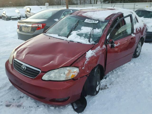 2T1BR30E85C323382 - 2005 TOYOTA COROLLA CE RED photo 9