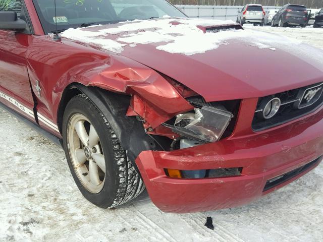 1ZVFT80N375370784 - 2007 FORD MUSTANG RED photo 9