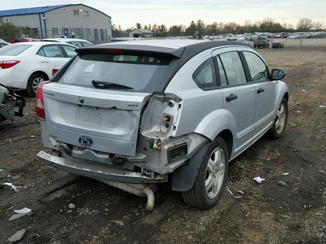 1B3HB48B97D109510 - 2007 DODGE CALIBER SX SILVER photo 4