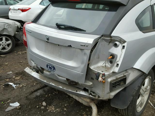 1B3HB48B97D109510 - 2007 DODGE CALIBER SX SILVER photo 9