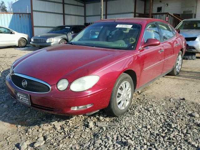 2G4WC532151205250 - 2005 BUICK LACROSSE C BURGUNDY photo 2