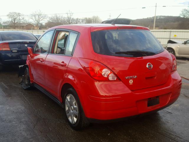 3N1BC1CP1AL447796 - 2010 NISSAN VERSA S RED photo 3