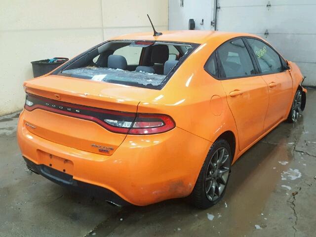 1C3CDFBH1DD171690 - 2013 DODGE DART SXT ORANGE photo 4