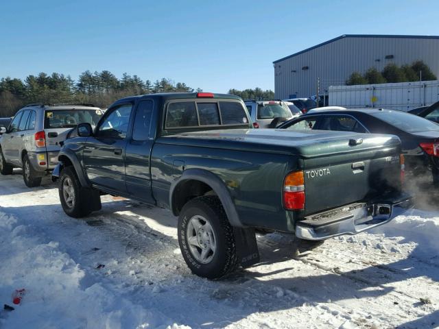 5TEWN72N92Z016648 - 2002 TOYOTA TACOMA XTR GREEN photo 3