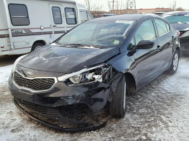 KNAFK4A64G5482433 - 2016 KIA FORTE LX BLACK photo 2