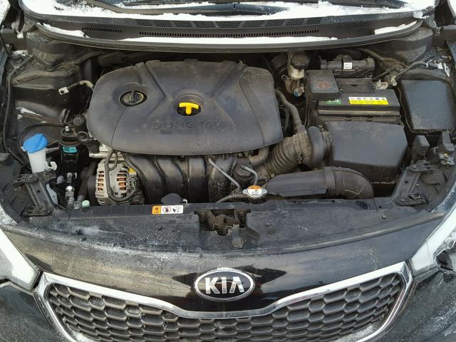 KNAFK4A64G5482433 - 2016 KIA FORTE LX BLACK photo 7