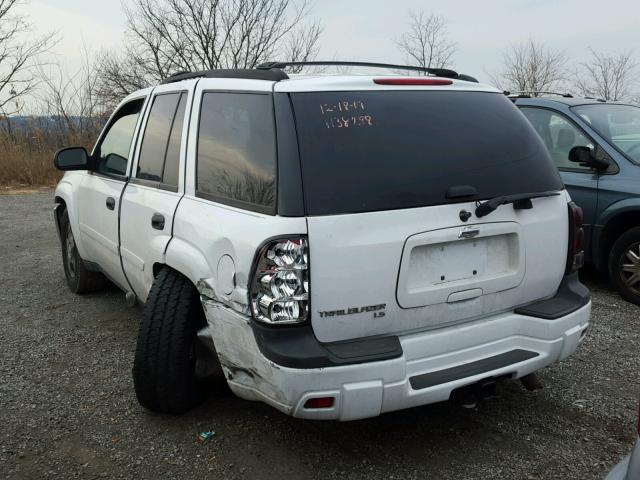 1GNDS13S982202423 - 2008 CHEVROLET TRAILBLAZE WHITE photo 3