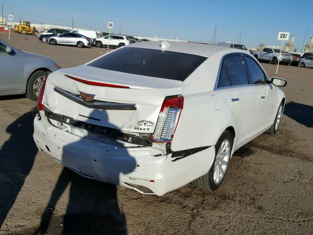 1G6AP5SX5F0136885 - 2015 CADILLAC CTS WHITE photo 4