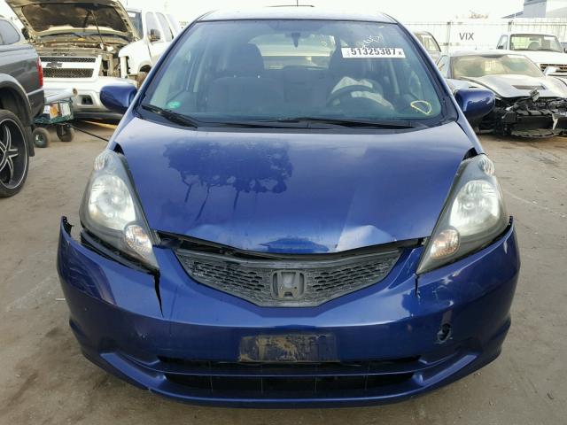 JHMGE8H36CC026665 - 2012 HONDA FIT BLUE photo 9