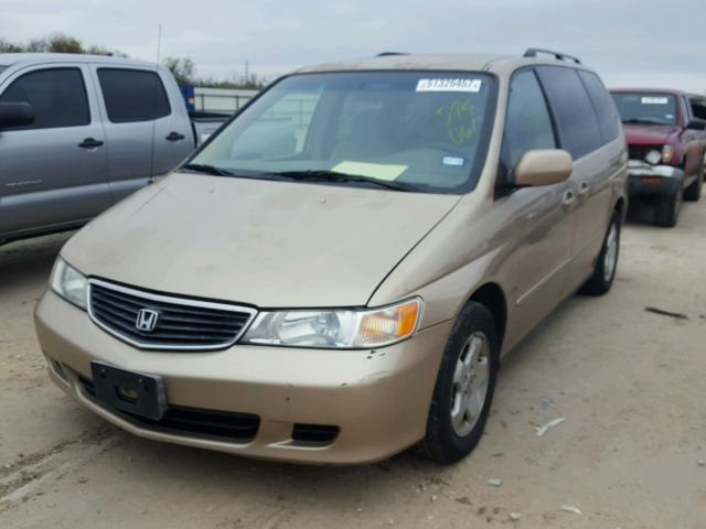 2HKRL18691H595061 - 2001 HONDA ODYSSEY EX GOLD photo 2