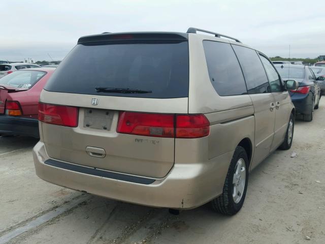 2HKRL18691H595061 - 2001 HONDA ODYSSEY EX GOLD photo 4