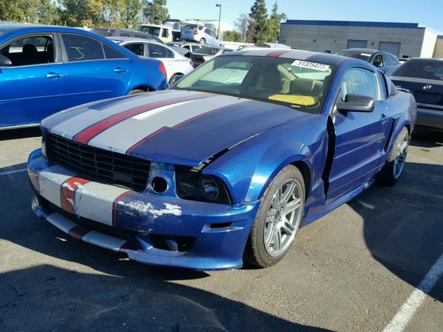 1ZVFT80N775298584 - 2007 FORD MUSTANG BLUE photo 2