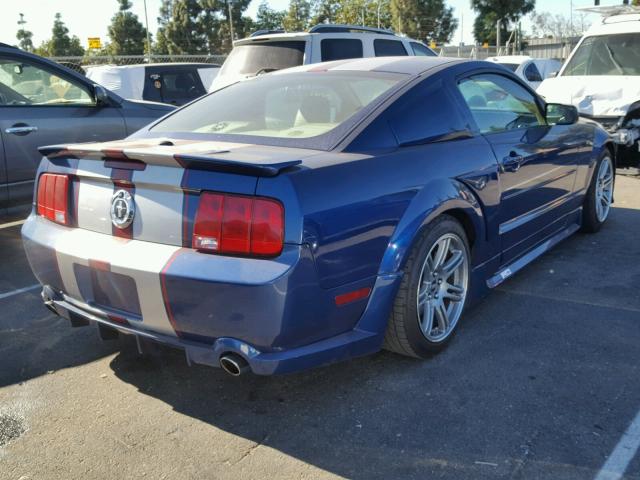 1ZVFT80N775298584 - 2007 FORD MUSTANG BLUE photo 4