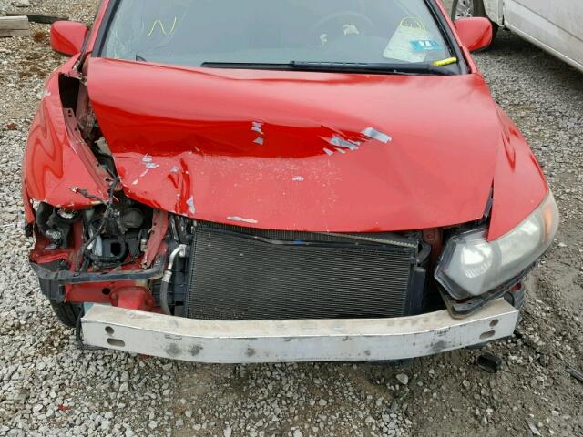 2HGFG12807H512802 - 2007 HONDA CIVIC EX RED photo 7