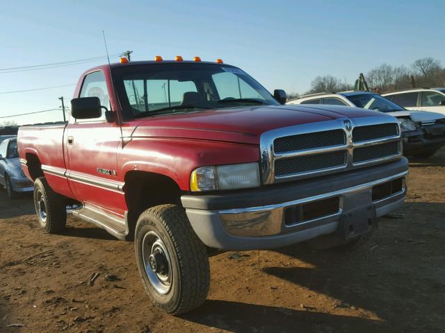 1B7KF26Z0TJ108495 - 1996 DODGE RAM 2500 RED photo 1