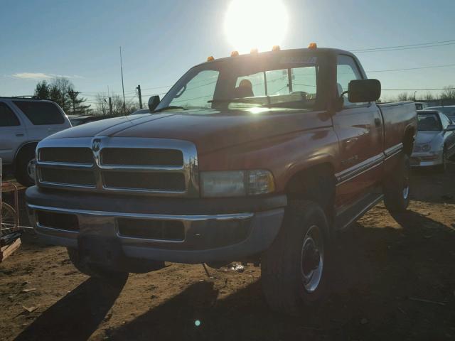 1B7KF26Z0TJ108495 - 1996 DODGE RAM 2500 RED photo 2