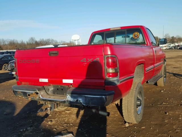 1B7KF26Z0TJ108495 - 1996 DODGE RAM 2500 RED photo 4