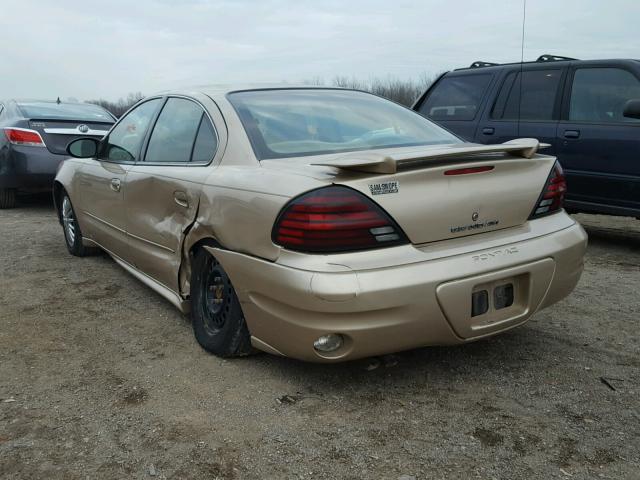 1G2NE52E35M112194 - 2005 PONTIAC GRAND AM S GOLD photo 3