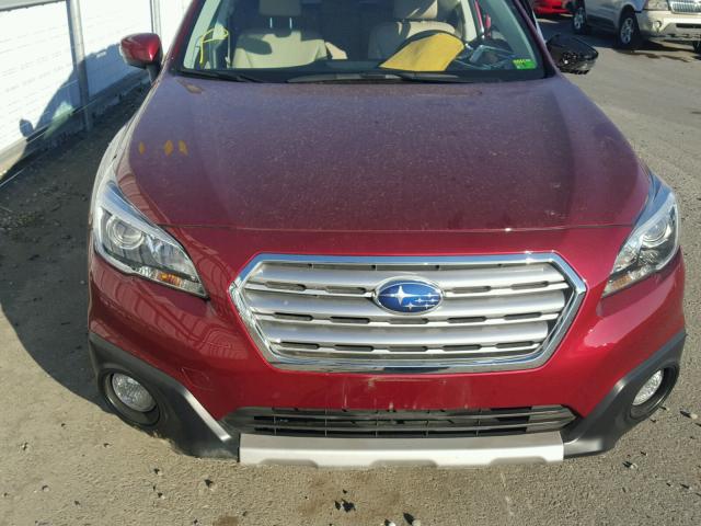 4S4BSENC6F3359438 - 2015 SUBARU OUTBACK 3. BURGUNDY photo 7