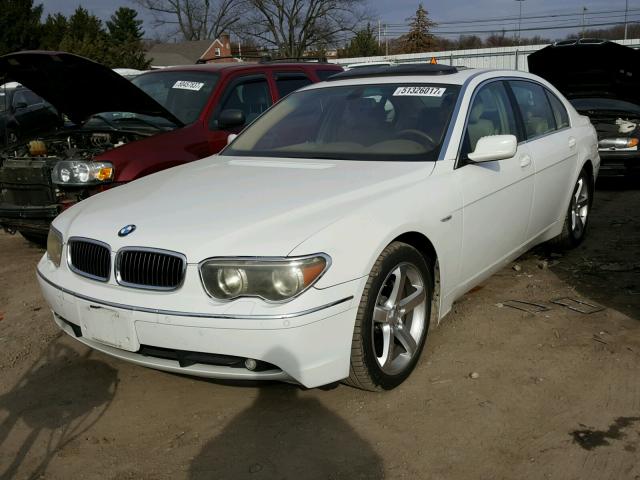 WBAGN63433DS43362 - 2003 BMW 745 LI WHITE photo 2