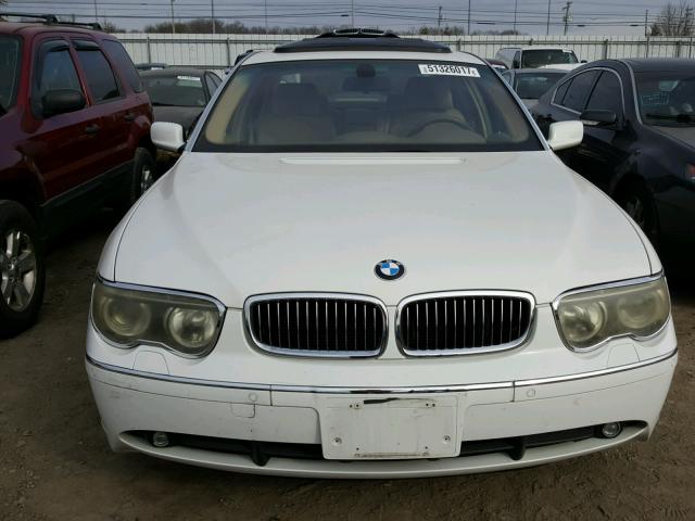 WBAGN63433DS43362 - 2003 BMW 745 LI WHITE photo 9