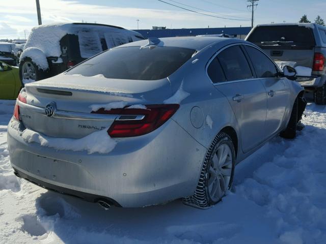 2G4GN5EX9F9295855 - 2015 BUICK REGAL PREM SILVER photo 4