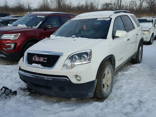 1GKER23788J271835 - 2008 GMC ACADIA SLT WHITE photo 2