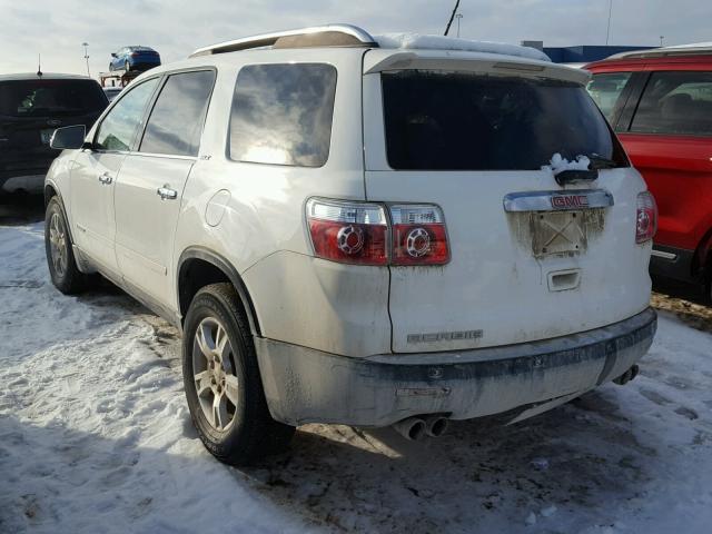 1GKER23788J271835 - 2008 GMC ACADIA SLT WHITE photo 3